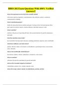 HBIO 202 Exam Questions With 100&percnt; Verified Answers&excl;