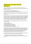Addictions- Saunders NCLEX Review&excl;&excl;&excl;&excl;