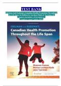 TEST BANK Edelman And Kudzma's Canadian Health Promotion Throughout the Life Span&comma;1st Edition by Luctkar-Flude & Tyerman&comma;All Chapters Included 1-25&comma;Graded A&plus;&comma; Complete Latest Update 2025&period;