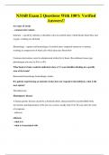N316B Exam 2 Questions With 100&percnt; Verified Answers