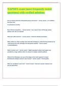 NAPSRX exam &lpar;most frequently tested questions&rpar; with verified solutions 