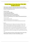 N316B Midterm Exam Questions With 100&percnt; Verified Answers&excl;&excl;