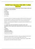N316B Week 4 Questions With 100&percnt; Verified Answers&excl;