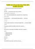 N3280 Unit 4 Exam Questions With 100&percnt; Verified Answers