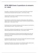 INTB 3080 Exam 2 questions & answers A&plus; rated