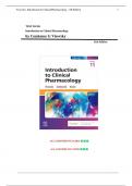 Test Bank - for Introduction to Clinical Pharmacology 11th Edition&lpar;Visovsky&comma; 2025&rpar;&comma; All Chapters