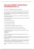 HSA 6115 CORRECT QUESTIONS & ANSWERS&lpar;RATED A&plus;&rpar;