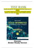 TEST BANK Health Informatics An Interprofessional Approach 3rd Edition by Lynda R Hardy&comma;All Chapters Included&vert;&vert;Complete Update For Exam Questions And Verified Answers 2025&period;