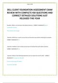 DELL CLIENT FOUNDATION ASSESSMENT EXAM LATEST VERSION ALL WITH 480 QUESTIONS AND WELL ELABORATED ANSWERS JUST RELEASED THIS YEAR