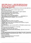 NUR 2206&colon; Exam 2 &ndash; 2025 RN HESI Exit Exam Review &vert; Clinical Judgment & Developmental Psychology Scenarios