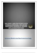 AH2 EXAM 2 CARE FOR PATIENTS WITH  STOMACH CONDITIONS -TEST REVIEW  QUESTIONS & ANSWERS &lpar;A&plus; GRADED&rpar;  100&percnt; GUARANTEED PASS&excl;&excl; 