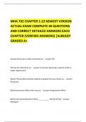 MHA 702 CHAPTER 1-22 NEWEST VERSION  ACTUAL EXAM COMPLETE 40 QUESTIONS  AND CORRECT DETAILED ANSWERS EACH  CHAPTER &lpar;VERIFIED ANSWERS&rpar; &vert;ALREADY  GRADED A&plus;