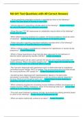 NU 641 Test Questions with All Correct Answers
