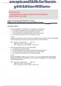 Test Bank for Fundamental Concepts and Skills for Nursing 6th Edition by Patricia A&period; Williams