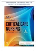 Test Bank for Introduction to Critical Care Nursing &lpar;8th Edition&rpar; &vert; Mary Lou Sole et al&period; &vert; Complete Practice Questions with Rationales