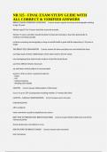 NR 325 - FINAL EXAM STUDY GUIDE WITH ALL CORRECT & VERIFIED ANSWERS