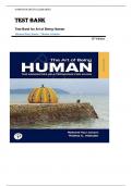TEST BANK FOR Art of Being Human 12th Edition by Richard Paul Janaro & Thelma Altshuler &comma; ISBN&colon; 9780137857272 &vert;All Chapters Verified&vert; Guide A&plus;