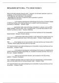 BENJAMIN MITCHELL TTU-ISQS EXAM 3