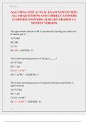 GAS CFESA TEST ACTUAL EXAM NEWEST 2025 &vert;  ALL 100 QUESTIONS AND CORRECT ANSWERS  &lpar;VERIFIED ANSWERS&rpar; ALREADY GRADED A&plus;&vert;  NEWEST VERSION