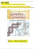 Test Bank For the Genetics and Genomics in Nursing and Health Care 2nd Edition by Theresa A Beery&comma; M Linda Workman&comma; Julia A Eggert&vert;&vert;ISBN NO&colon;13&comma;978-0803660830&vert;&vert;All Chapters&vert;&vert;Complete Guide A&plus;&period;