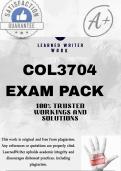 COL3704 EXAM PACK 2025 &lbrace;DETAILED QUESTIONS AND ANSWERS&rcub;