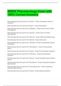 INBDE Pharmacology Exam with 100&percnt; Correct Answers 