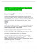 INBDE Pharmacology Exam Questions with All Correct Answers 