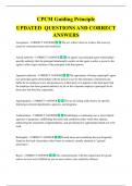 CPCM Guiding Principles Practice Exam  UPDATED  QUESTIONS AND CORRECT  ANSWERS 