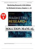 Solution Manual - Marketing Research 12th Edition - McDaniel - All 15 Chapters Covered