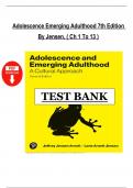 Adolescence and Emerging Adulthood &ndash; Test Bank &lpar;7th Edition&comma; 2025&rpar; by Jeffrey Jensen Arnett &vert; Complete Chapter-Wise Question Bank