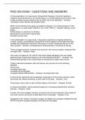 PSIO 305 EXAM 1 QUESTIONS AND ANSWERS