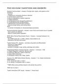 PSIO 305 EXAM 1QUESTIONS AND ANSWERS