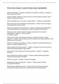 PSIO 305 EXAM 2 QUESTIONS AND ANSWERS