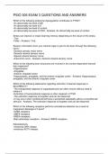 PSIO 305 EXAM 3 QUESTIONS AND ANSWERS