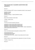 PSIO 305 BLOCK 3 QUIZZES QUESTIONS AND ANSWERS