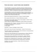 PSIO 305 EXAM 1 QUESTIONS AND ANSWERS