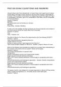PSIO 305 EXAM 2 QUESTIONS AND ANSWERS