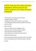 NYSTCE Visual Arts 167&semi; Artistic Processes & Materials&comma; NYSTCE Visual Art 167&comma; test bank Questions with actual answers &lbrace;100&percnt; correct&rcub; rated a&plus; 100&percnt; distinction guarantee&period;