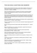 PSIO 305 EXAM 4 QUESTIONS AND ANSWERS