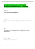 LI &sol; LE BLACKBOARD COURSE 2025 QUESTIONS AND CORRECT ANSWERS