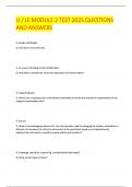LI &sol; LE MODULE 2 TEST 2025 QUESTIONS AND ANSWERS