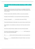 CVS 100 FINAL EXAM &lpar;Cardiac Anatomy&rpar; &vert;&vert; 100&percnt; verified answers&period;