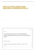 HPHY 212 FINAL REVIEW EXAM QUESTIONS & ANSWERS RATED A&plus;