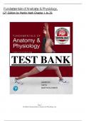 TEST BANK &ndash; Fundamentals of Anatomy & Physiology 12th Edition By Frederic Martini &comma; Judi Nath &comma;Edwin Bartholomew &vert; All Chapters &lpar;1-29&rpar; &vert; Complete Guide A&plus;