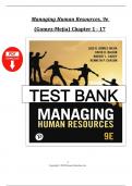 Managing Human Resources&comma; 9th Edition - Gomez-Mejia Test Bank - &lpar;Chapters 1 - 17&rpar;