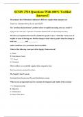 SCMN 3710 Questions With 100&percnt; Verified Answers