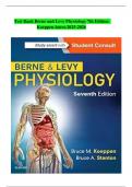 Berne & Levy Physiology &lpar;7th Edition&comma; Koeppen&rpar; &ndash; Test Bank 2023&ndash;2024 &ndash; Complete Exam Questions by Chapter with Answers