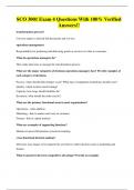 SCO 3001 Exam 4 Questions With 100&percnt; Verified Answers&excl;