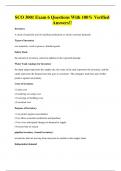 SCO 3001 Exam 6 Questions With 100&percnt; Verified Answers&excl;