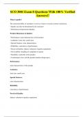 SCO 3001 Exam 8 Questions With 100&percnt; Verified Answers&excl;&excl;